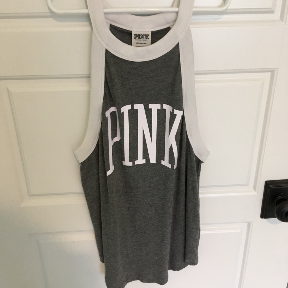 PINK grey tank top